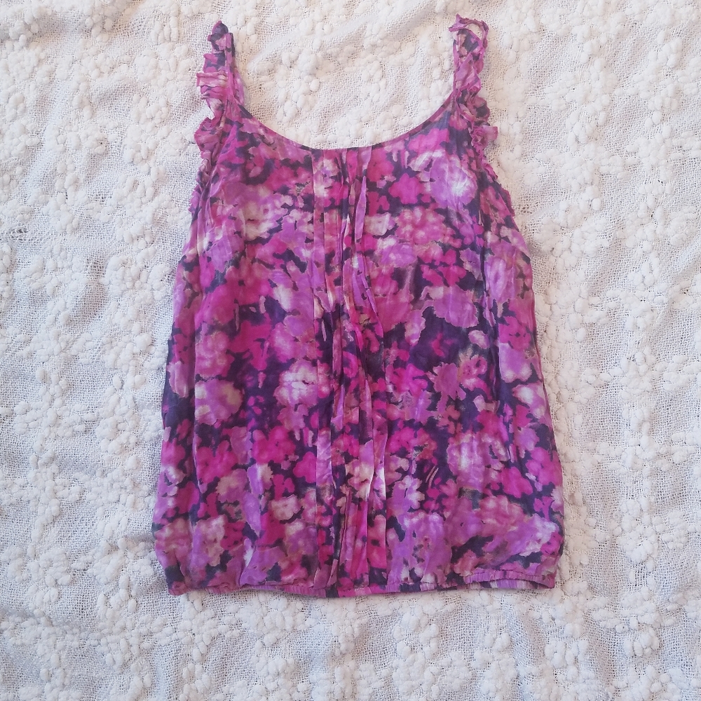 🎈3/$10 LOFT floral cotton top